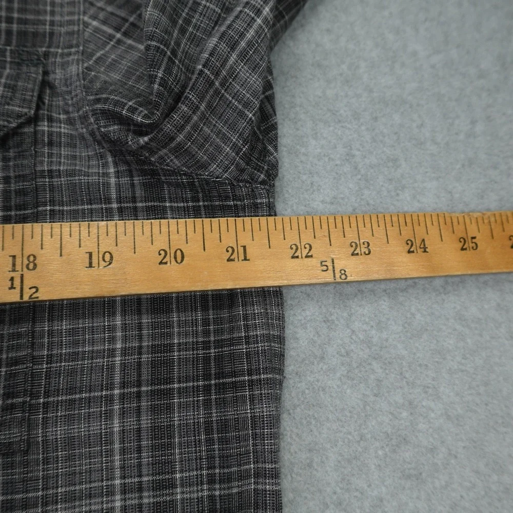 Carhartt Shirt Mens M Gray Plaid Relaxed Fit Long Sleeve Button Up Workwear‎